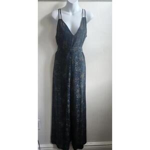 Seen Worn Kept Jumpsuit 6 Floral Sleeveless Wide Leg Belted Jumpsuit dark edgy